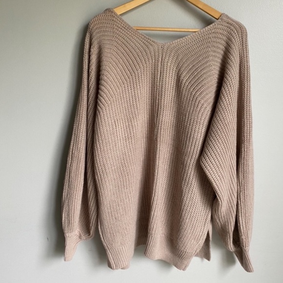 New Tan Balloon Sleeve Cardigan - Picture 6 of 6